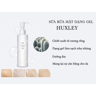 Gel Rửa Mặt Huxley Cleansing Gel; Be Clean, Be Moist 200ml