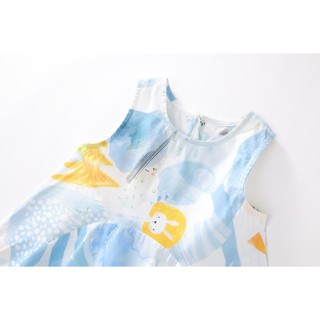 Váy Cho Bé Gái, Váy Sát Nách Cho Bé Gái Thiết Kế Dáng chữ A  Chất Liệu 100% Cotton