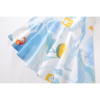 Váy Cho Bé Gái, Váy Sát  Nách Cho Bé Gái Thiết Kế Họa Tiết Xinh Xắn Chất Liệu Cotton Mềm Mịn