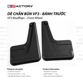 Dè chắn bùn cho xe Vinfast BF VF3 B-Factory - Sản phẩm chính hãng