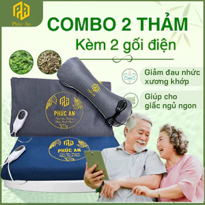 COMBO 2 Thảm điện ngải cứu Phúc An, Giảm đau nhức cơ thể, Quà tặng ý nghĩa
