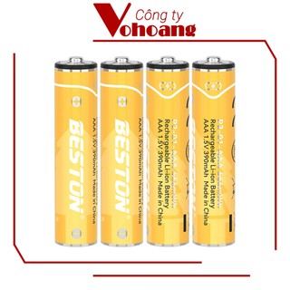 Pin sạc AAA Beston Lithium 1.5V dung lượng cao 666mWh, điện áp ổn định, tương thích mọi thiết bị