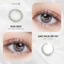 Kính áp tròng khoá ẩm 1 Ngày Màu Xám CARASE, Lens cận RUSS GRAY