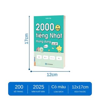 Sách - 2000 Từ vựng tiếng Nhật thông dụng - Sơ cấp