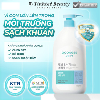 Nước Rửa Bình Sữa Và Chén Bát Thành Phần Thiên Nhiên GOONGBE Chai 500ml/ túi 400ml