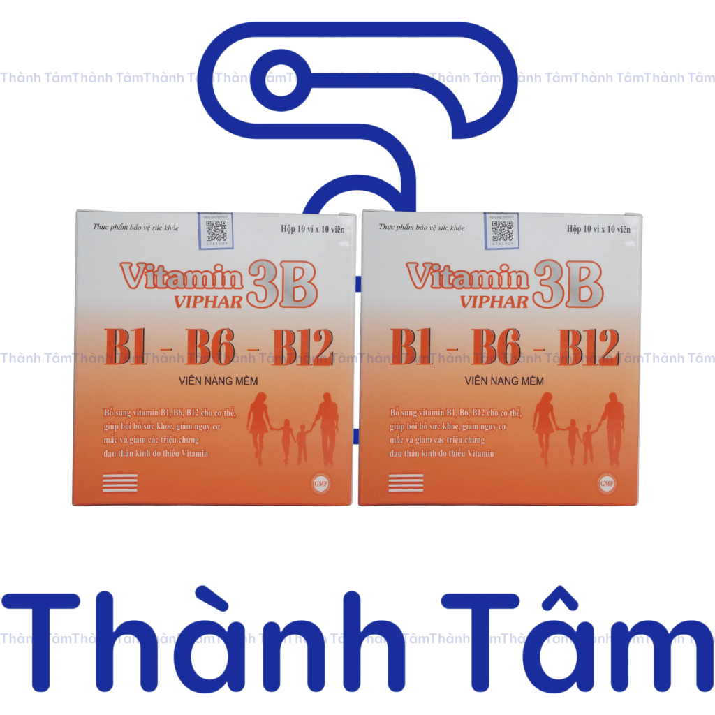 (Cam) Viên uống VITAMIN 3B CAM 100V hỗ trợ tăng sức đề kháng, tăng sức khỏe, giảm suy nhược cơ thể