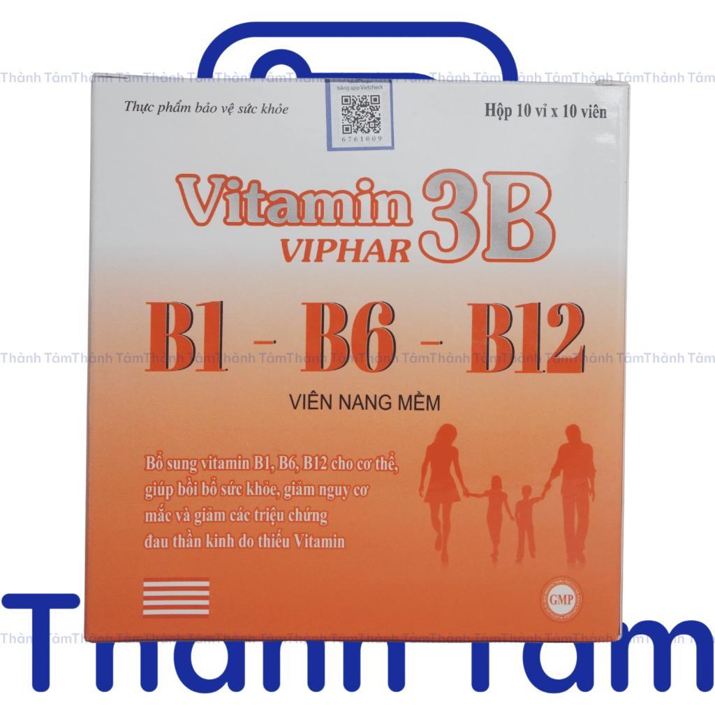(Cam) Viên uống VITAMIN 3B CAM 100V hỗ trợ tăng sức đề kháng, tăng sức khỏe, giảm suy nhược cơ thể