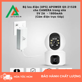 Bộ Lưu Điện Camera APOWER QX-2152B – Dung Lượng 1800mAh, Nguồn Ra 5V-2A, Tự Động Sạc,...