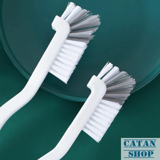 Cọ Rửa Đầu Vuông Đa Năng Cán Dài, Bàn Chải Vệ Sinh Ly Cốc Bình Nước Khe Rãnh Bồn Rửa Cửa Sổ Tiện Lợi