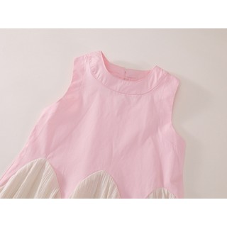 Váy Cho Bé Gái, Váy Sát Nách Cho Bé Gái Thiết Kế Tiểu Thư Chất Liệu Cotton Thoáng Mát