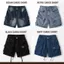 Quần Short Nam Túi Hộp Màu Xanh Retro WHY.NOT - Quần Short Jean Nam Retro Cargo Short