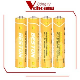 Pin sạc AAA Beston Lithium 1.5V dung lượng cao 1300mWh, điện áp ổn định, tương thích mọi thiết bị
