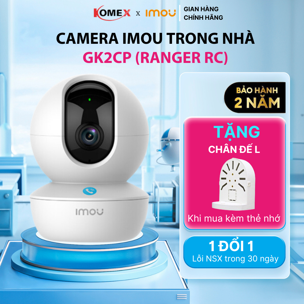 Camera wifi MOU trong nhà GK2CP Ranger RC 3MP/ Ranger RC 4MP/ Ranger RC ...