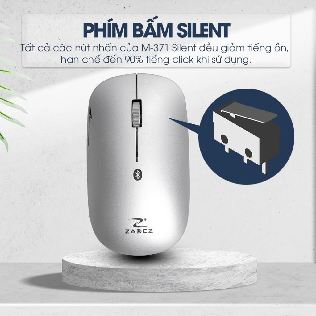 [SIÊU DEAL] Chuột Bluetooth Silent ZADEZ M-371 – Chuột Không Dây Chipset Broadcom, Độ Phân Giải 1000DPI