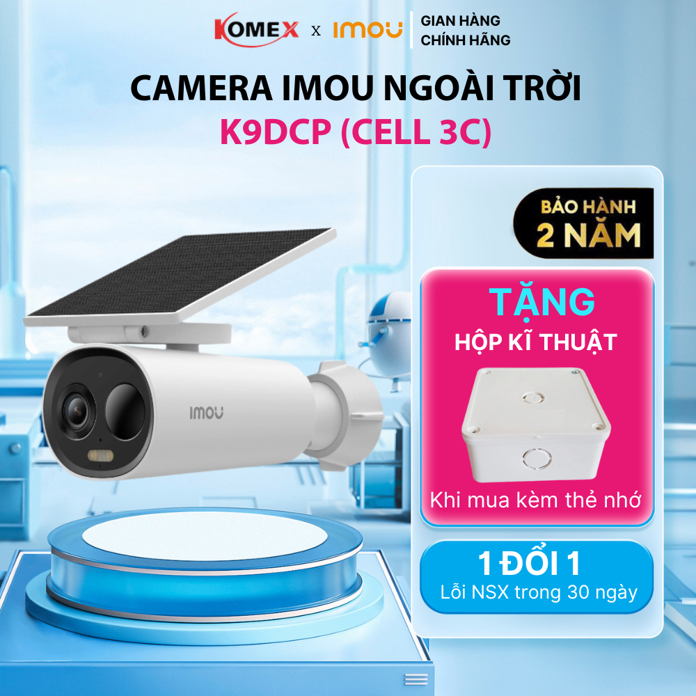 Camera Wifi IP ngoài trời IMOU Cell 3C AIO IPC-K9DCP-3T0WE-V2 Camera ...