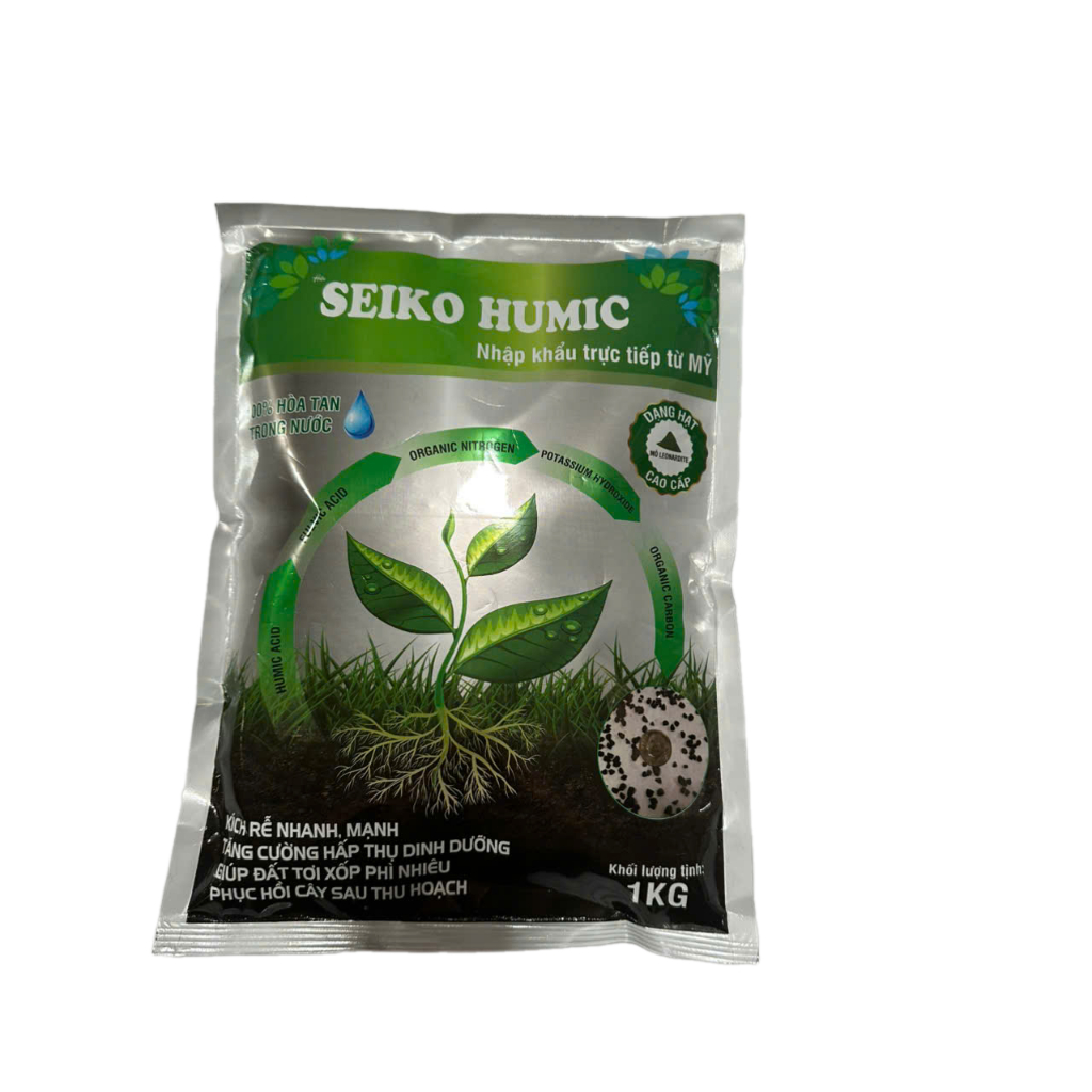 Seiko Humic (Humic Mỹ Seiko nhập trực tiếp- kích rễ nhanh, cải thiện cấu trúc đất, tăng khả năng giữ–trao đổi dinh dưỡng