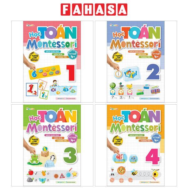 Bộ Sách - Học Toán Montessori: Tập 1,2,3,4 (Trọn Bộ)