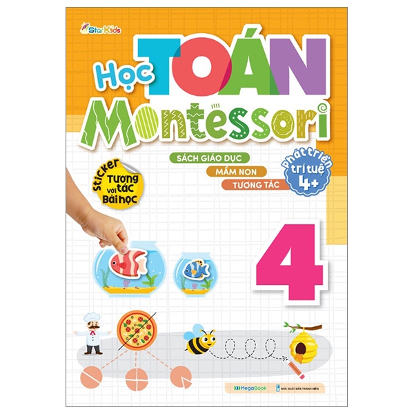 Bộ Sách - Học Toán Montessori: Tập 1,2,3,4 (Trọn Bộ)