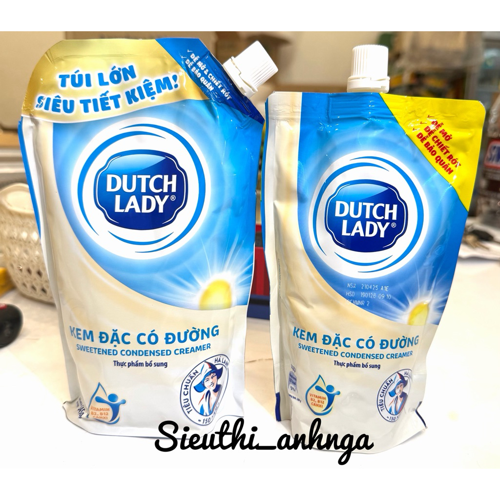 Túi Sữa Kem đặc có đường Dutch Lady gói 545g/280g