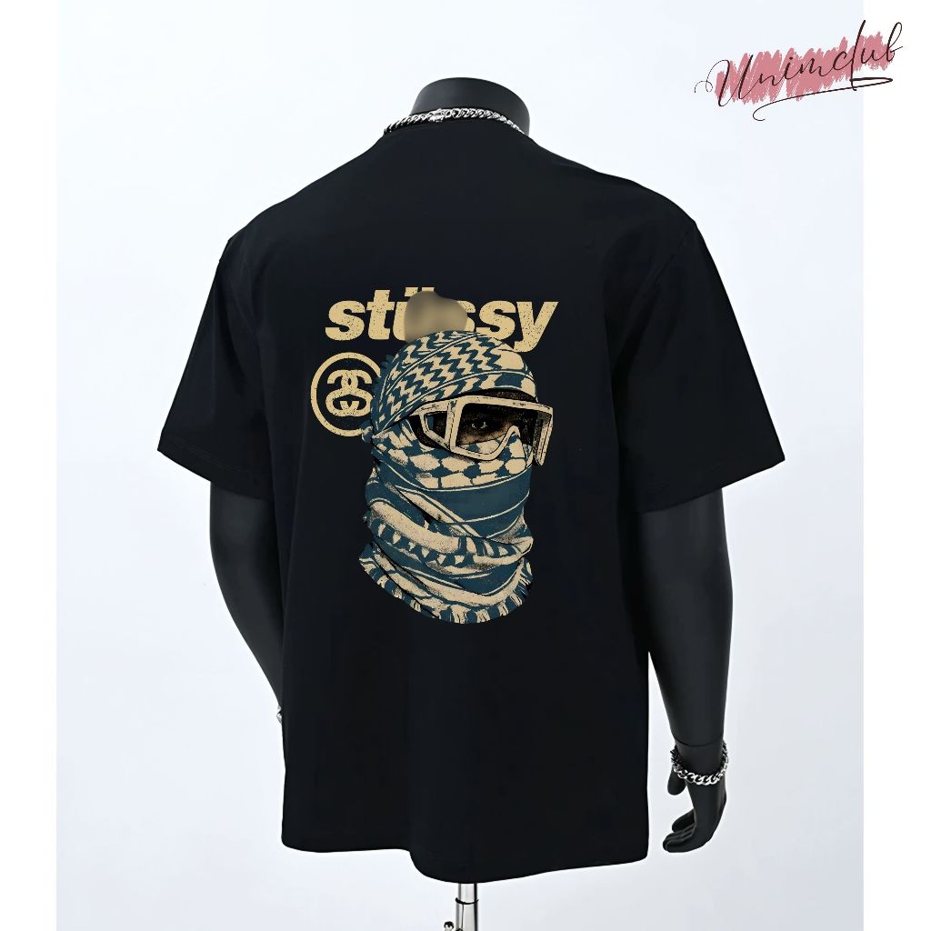 Áo Thun Stusxy Unim Store Vải Cotton 250 GSM Co Giãn 2 Chiều Form Rộng AP182