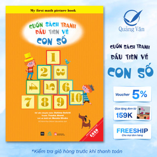 Sách Ehon Cuốn sách tranh đầu tiên về Con Số - Ehon Nhật Bản cho bé từ 3-8 tuổi - Quảng Văn Books