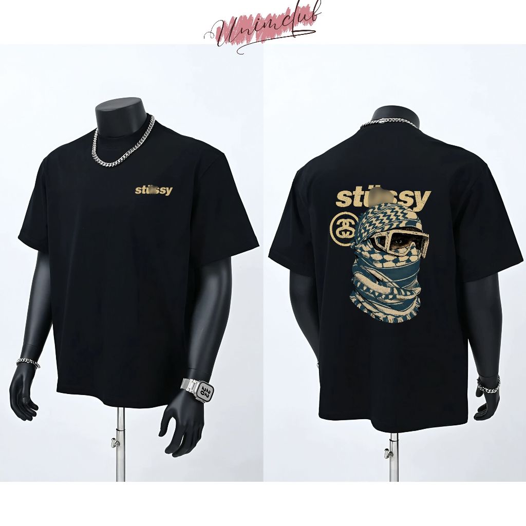 Áo Thun Stusxy Dubai UnimStore Form Rộng Phong Cách Streetwear Vải Cotton Định Lượng 250gsm ATSTSDB