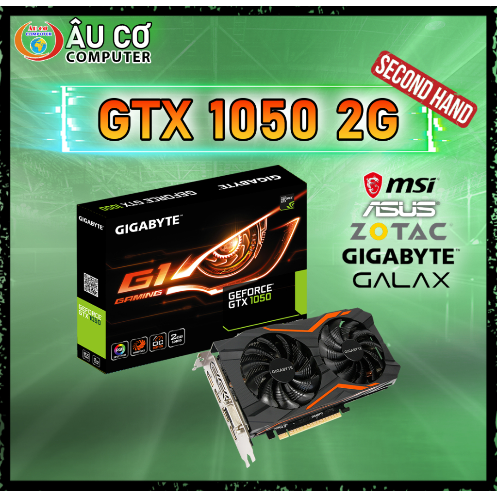 Gigabyte Geforce Gtx 1050 3gb Gta V CŨ] VGA GTX 1050 2GB Card Màn