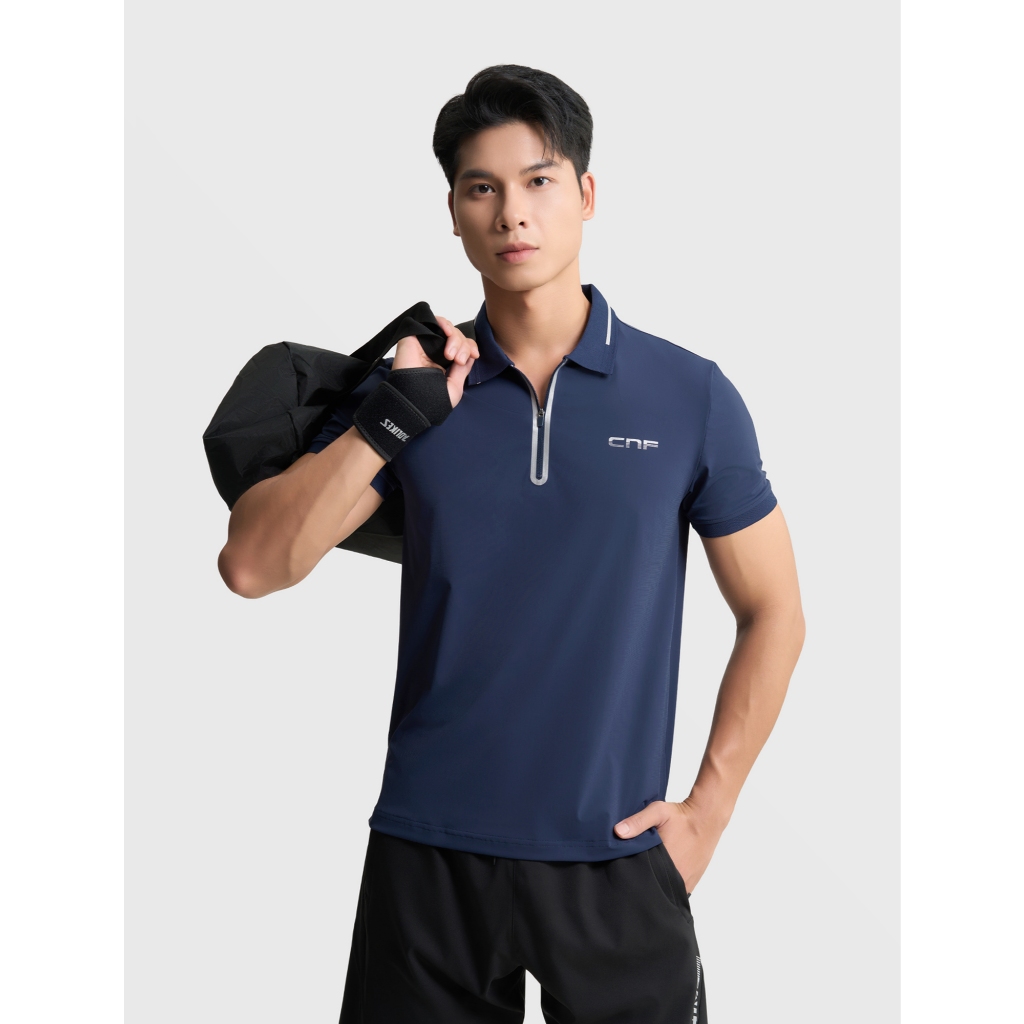 Áo polo active nam CANIFA cổ bẻ cộc tay dáng thể thao 8TP25S010