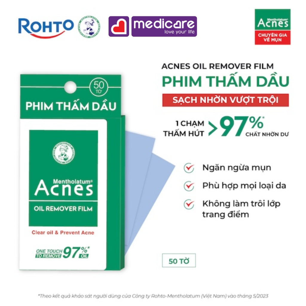 Phim thấm dầu ACNES Oil Remove