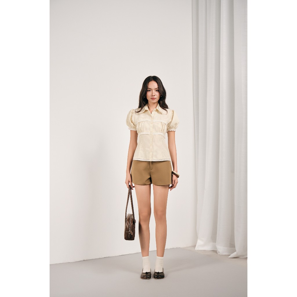 Quần short nữ trơn Giselbel Miều Est.2013 basic thời trang vải đẹp form chuẩn dễ phối đồ