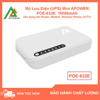 Bộ Lưu Điện POE Đa Năng POE-632E – Dung Lượng 10000mAh, Hỗ Trợ USB/DC/POE Output