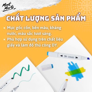 Bút marker hai đầu Mont Marte (36/48 màu)