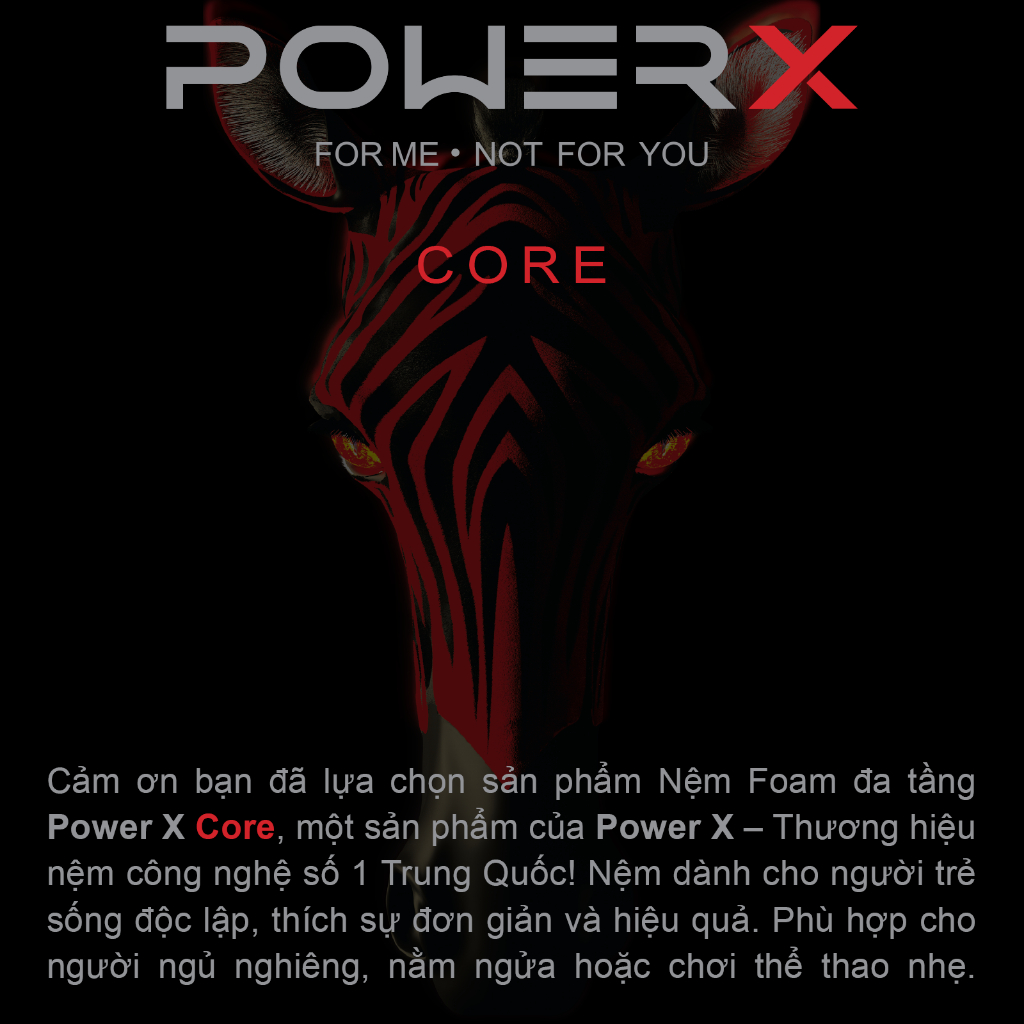 [ĐƠN 2TR TẶNG CHĂN] Nệm Hightech POWER X Core, Kết Cấu Rãnh Tản Nhiệt Thông Minh, Mát Mẻ Thoáng Khí, Nâng Đỡ Tối Ưu | BigBuy360 - bigbuy360.vn