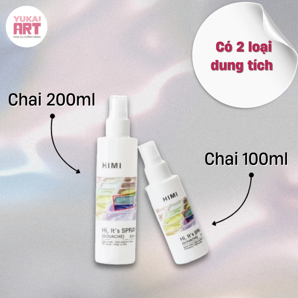 [Hỏa tốc HCM] Chai Xịt Giữ Ẩm Chống Mốc Màu Gouache MIYA - Dung Tích 100ml/200ml