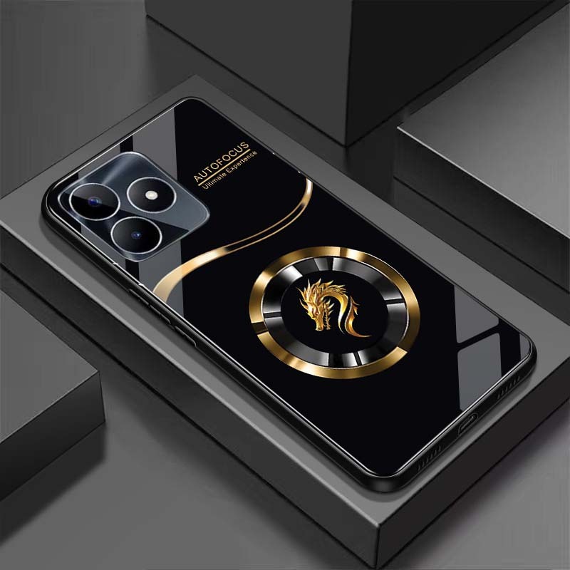 Ốp Lưng cho REALME C51, REALME C53 Mặt lưng kính cường lực, Sang Trọng, Chống Trầy, Bảo Vệ Toàn Diện