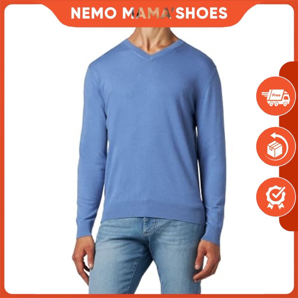FREDY ÁO LEN XANH CỔ V NAM NỮ LEN MỎNG MÁT (Q211114058)