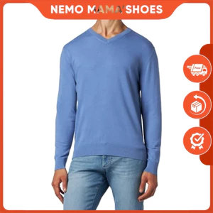 FREDY ÁO LEN XANH CỔ V NAM NỮ LEN MỎNG MÁT (Q211114058)