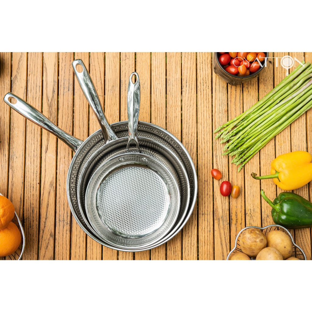 Chảo Vân Kim Cương Oyatton Inox 18/10 Chảo Chiên Rán 20/24/28cm
