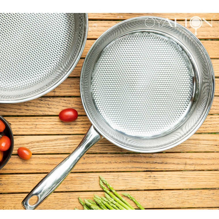 Chảo Vân Kim Cương Oyatton Inox 18/10 Chảo Chiên Rán 20/24/28cm