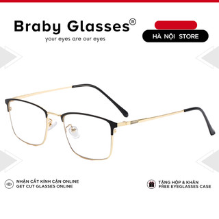 Gọng kính lão đọc sách viễn thị Braby Glasses cho người lớn tuổi Kkim loại cao cấp chắc chắn KL13