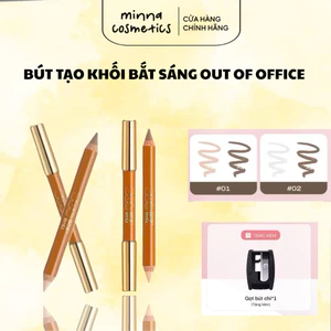 Bút Tạo Khối 2 Đầu OUT OF OFFICE - Kem Highlighter Tạo Khối Mặt, Viền Mũi, Làm Bóng Và Sáng Da