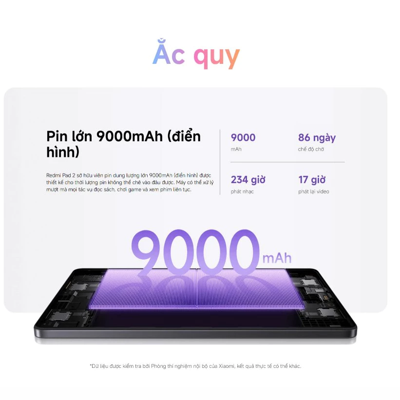 Máy Tính Bảng Xiaomi Redmi Pad 2 Wifi 4/128GB - 6/128GB - 8/256GB Chính Hãng BH 18 Tháng