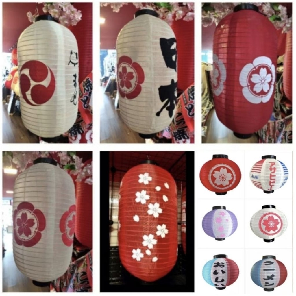 [LỒNG ĐÈN NHẬT]Lồng đèn phong cách Nhật 12inch 30x55cm/10in 23x45cm/30x30cm