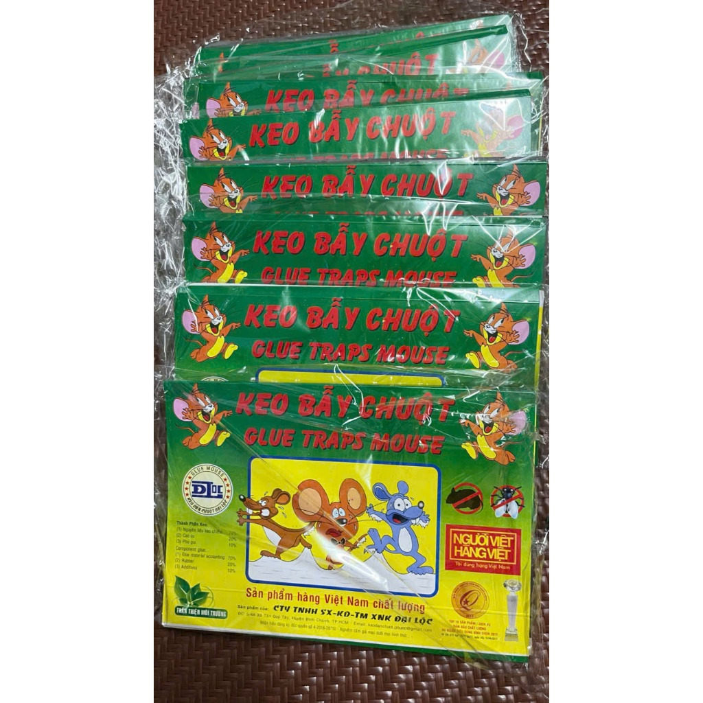 [ HỎA TỐC ] COMBO 6-10-20 Miếng Keo Dính Chuột - Keo Bẫy Chuột, Côn Trùng,  Có Mồi Nhử Siêu Dính Hàng Việt Nam
