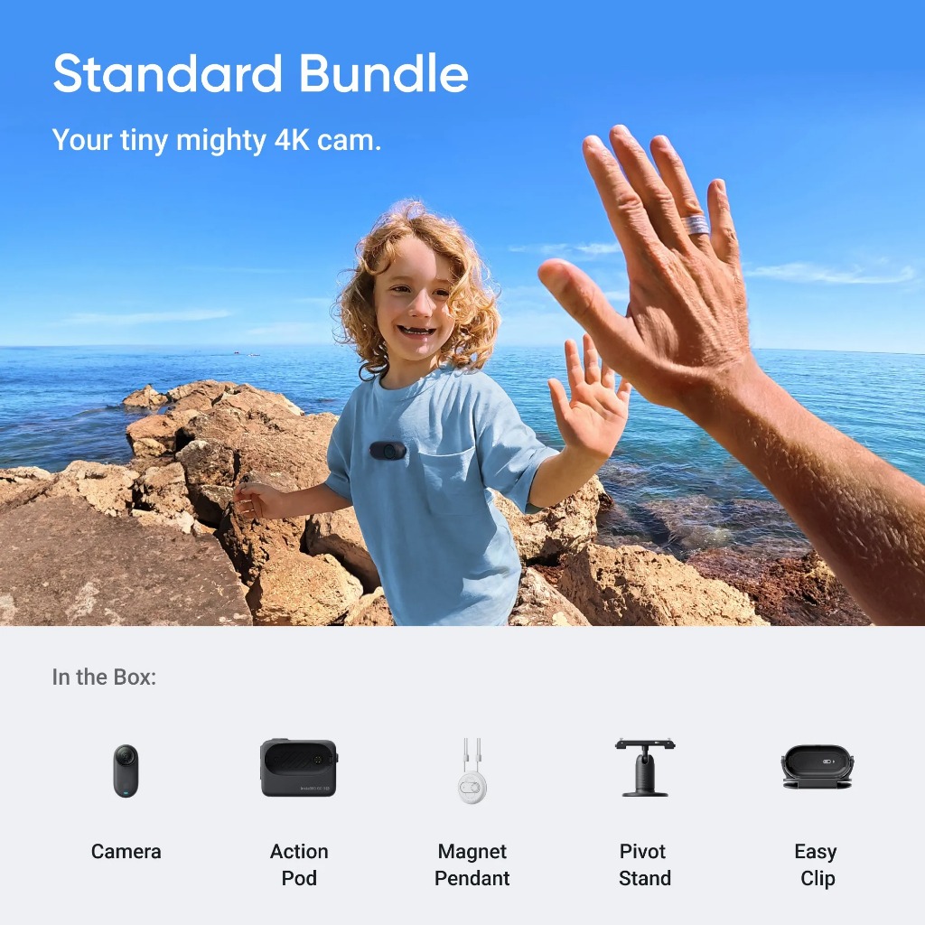 Camera Hành Trình Mini 4K Insta360 GO 3S Chống Nước Gắn Từ Tính, Nhỏ Gọn | BigBuy360 - bigbuy360.vn