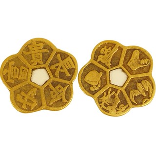 Đồng Hoa Mai phong thuỷ bỏ ốp dt,ví,decor size to trên 5cm(hàng loại 1 bằng đồng)