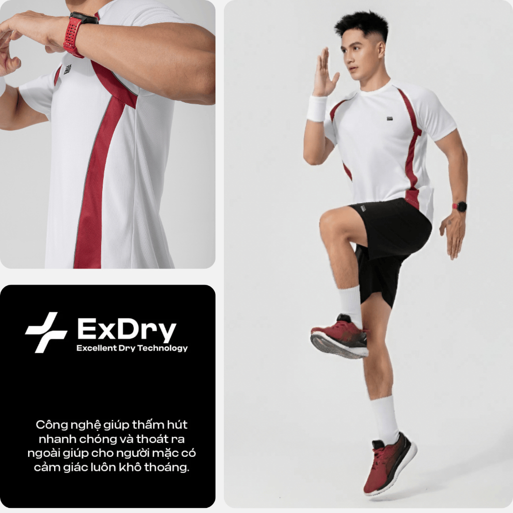 [TẶNG SRM OXY]Set đồ thể thao Pickleball Áo thun Teamwear Flexline Active Quần Promax thấm hút tốt Coolmate