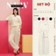 Set Bộ Dài ECOCHIC Áo Cổ Chữ V Quần Suông Dây Rút Chất Liệu Cao Cấp Mềm Mịn Chính Hãng B184