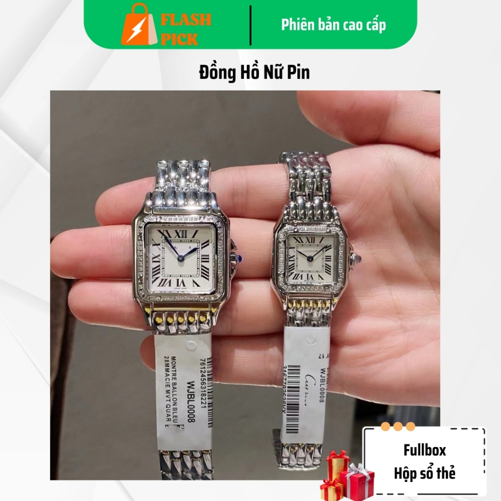 Flash Pick Đồng Hồ KTIA Mặt Vuông Sang Trọng Thời Thượng CAO CẤP FULLBOX