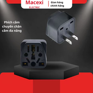 Phích cắm chuyển đổi nhiều chân sang chân dẹt, 3 chân sang 2 chân dẹt, chân tròn sang chân dẹt - 10A 220V